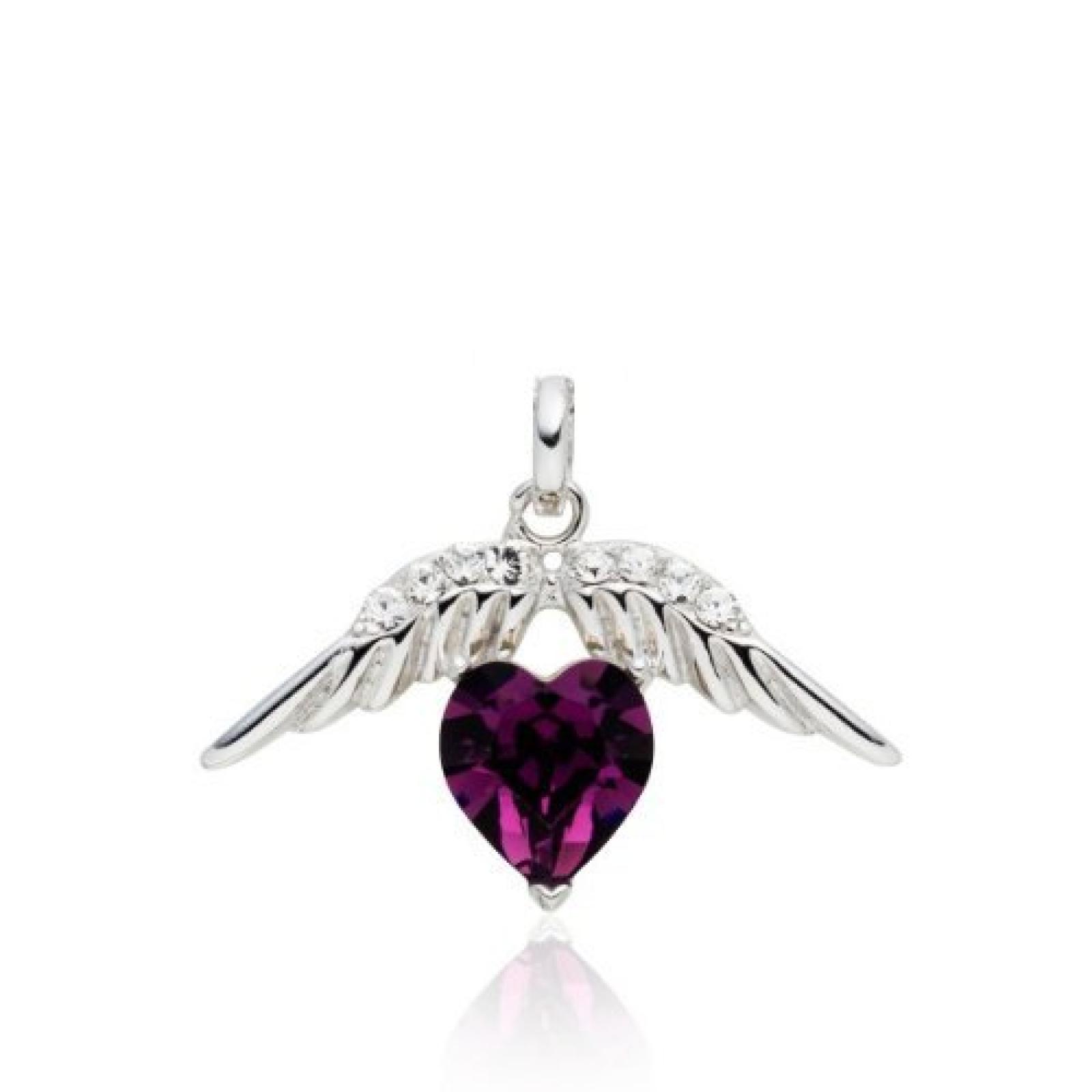 Rafaela Donata Glossy Collection Damen-Anhänger "Flügel" mit original Swarovski Elements Amethyst (ohne Kette)  60836047 